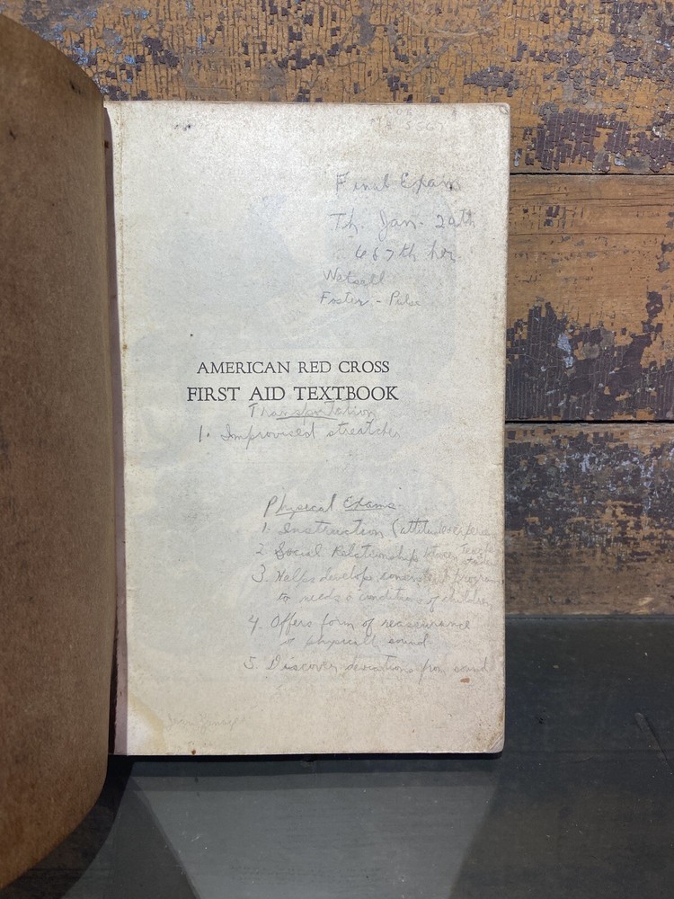 American Red Cross First Aid Textbook 1945