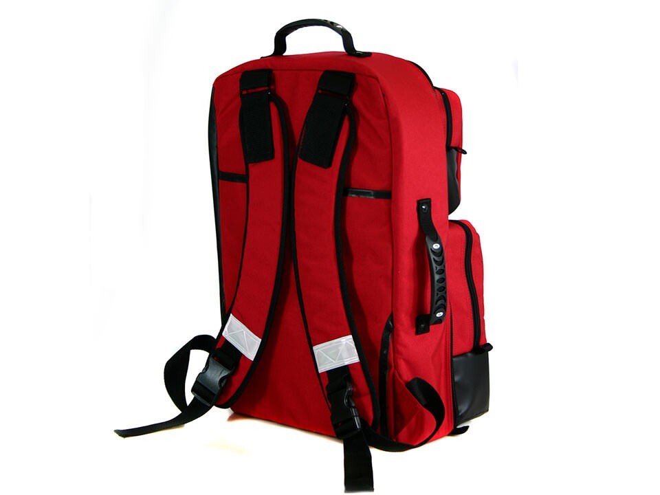 Iron Duck BLS Backpack 35132 First Responders EMT Medical Trauma Bag - Red