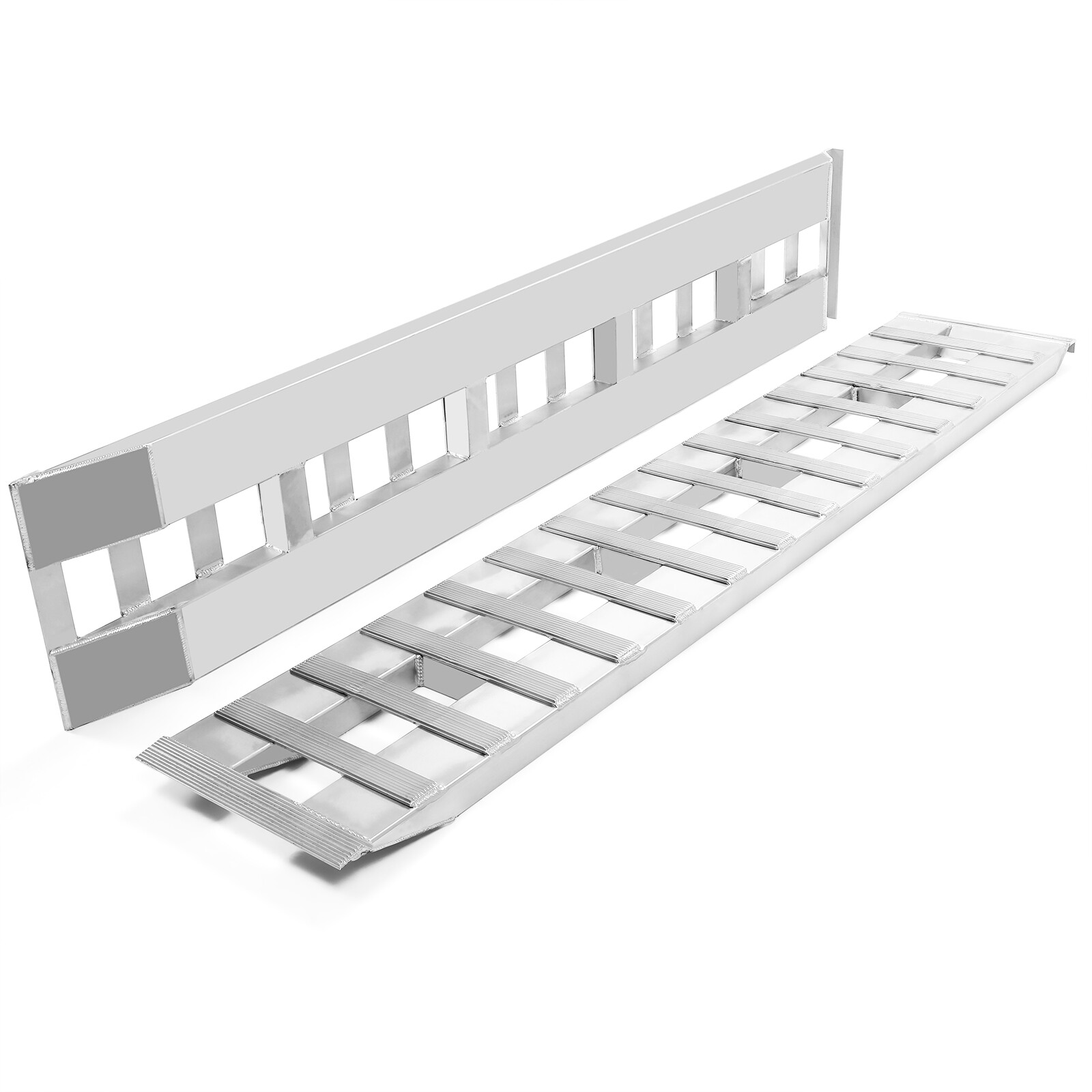 60/72/80" Aluminum Ramps 6000-7000 LBS For Truck Car Auto Trailer Ramps Hook End