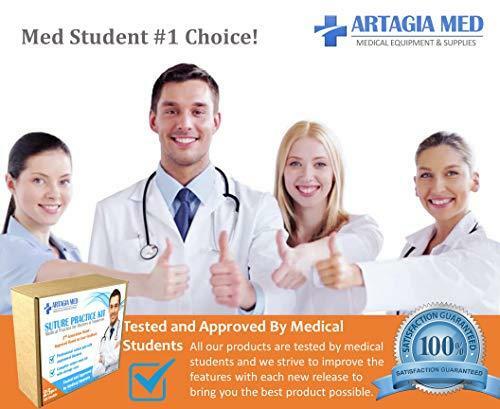 Complete Suture Practice Kit for Suture Training, Including Large Silicone