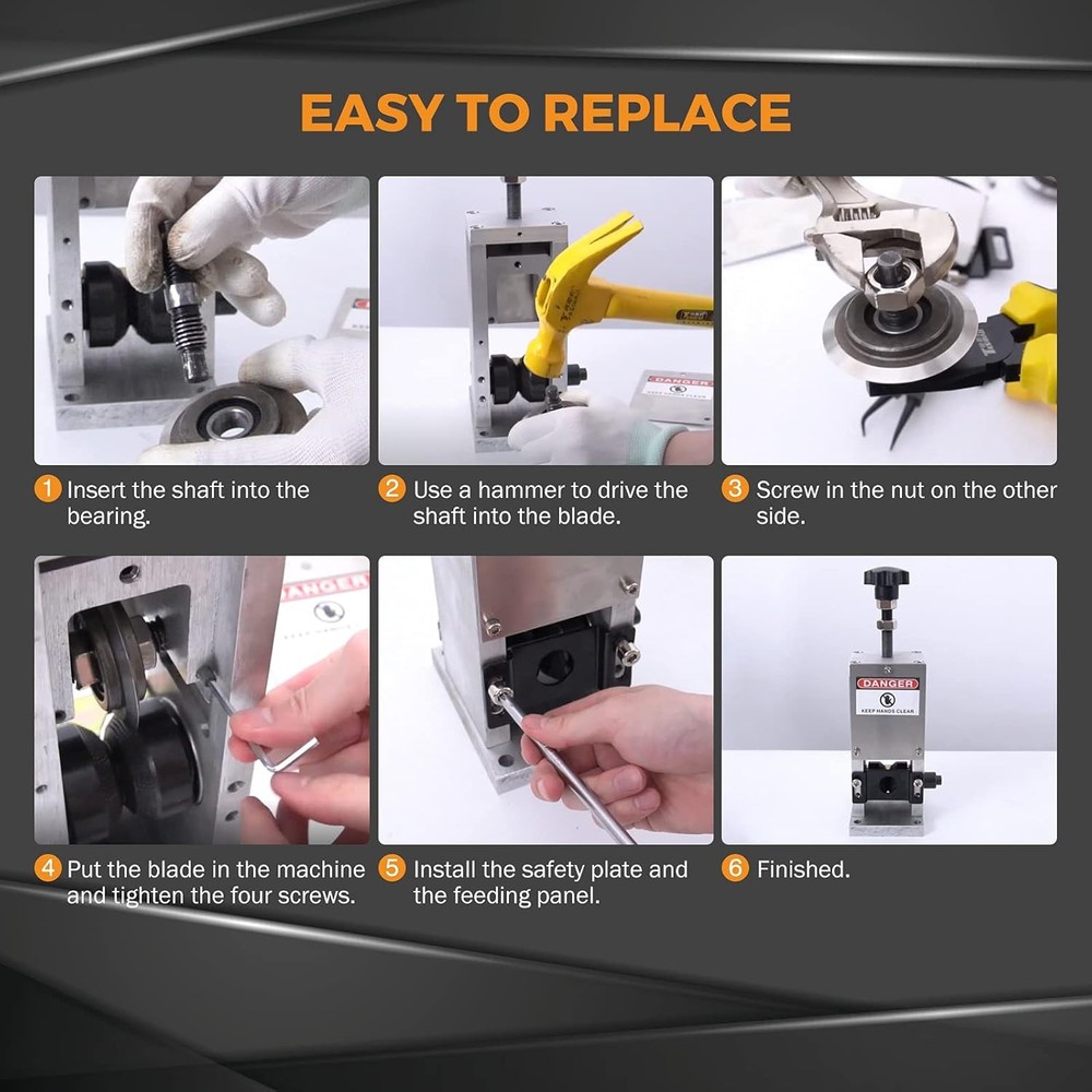 BEAMNOVA Upgraded Replacement Blade for Copper Wire Stripping Machine Powered Ca