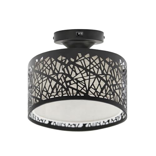 8-1/2'' LED RV Pendant Dining Table Geometric - Inspired Drum Ceiling Light