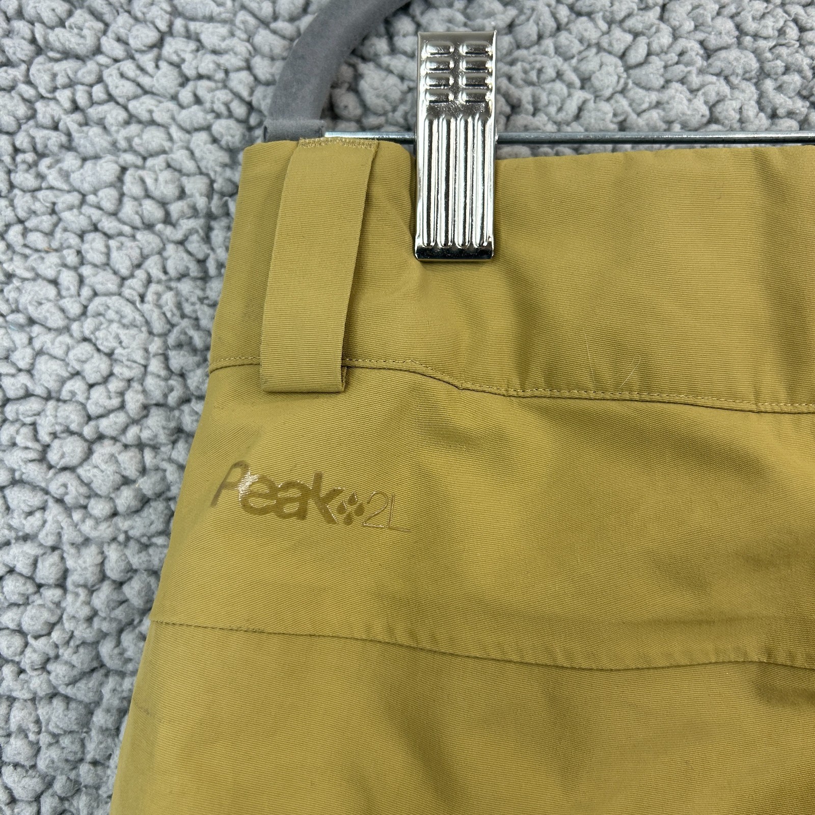 REI CO-OP Powderbound Mens Large Beige Tan Insulated Ski Snowboard Snow Pants