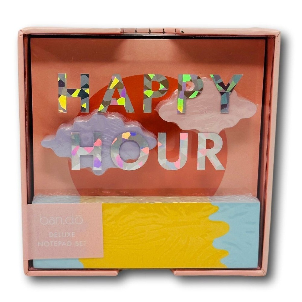Happy Hour Deluxe Notepad Sticky Note Set