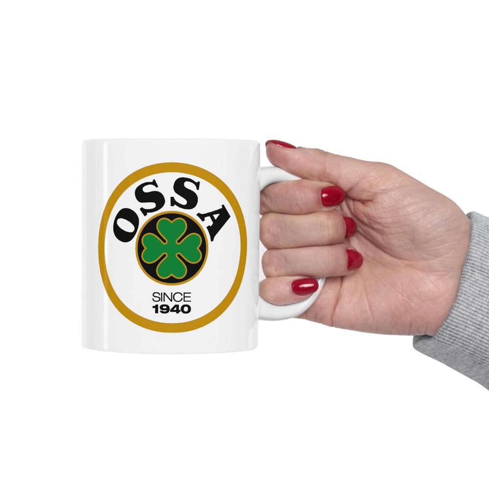 Ossa Motorcycle Logo 11oz Coffee Tea White Mug