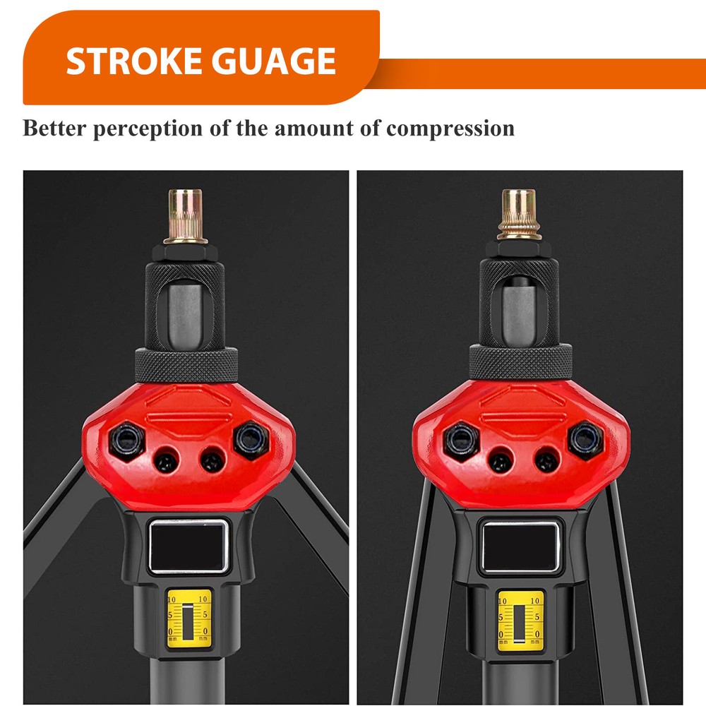Rivet Nut Gun Kit Rivnut Tool Nut Setter Thread Setting Nutsert Tool SAE&Metric