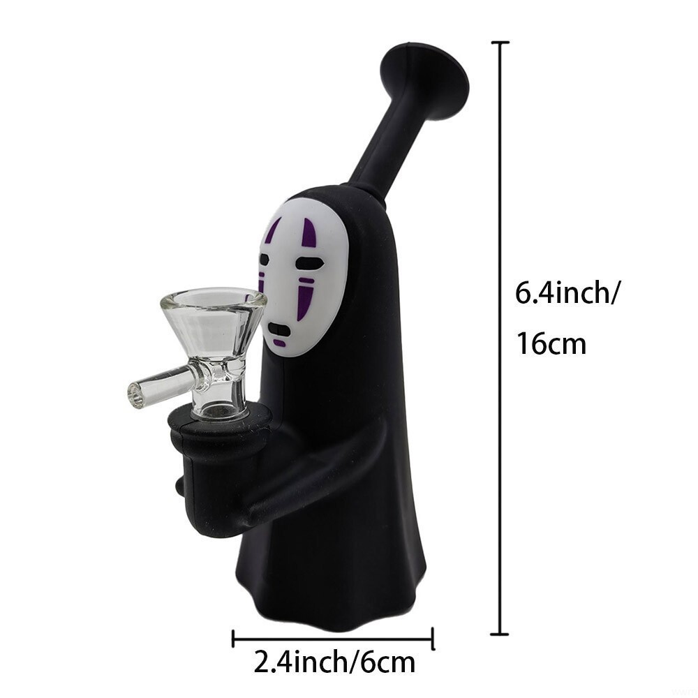 Random Blind Box Hookah Silicone & Glass Smoking Water Pipe Bong with Bowl USA