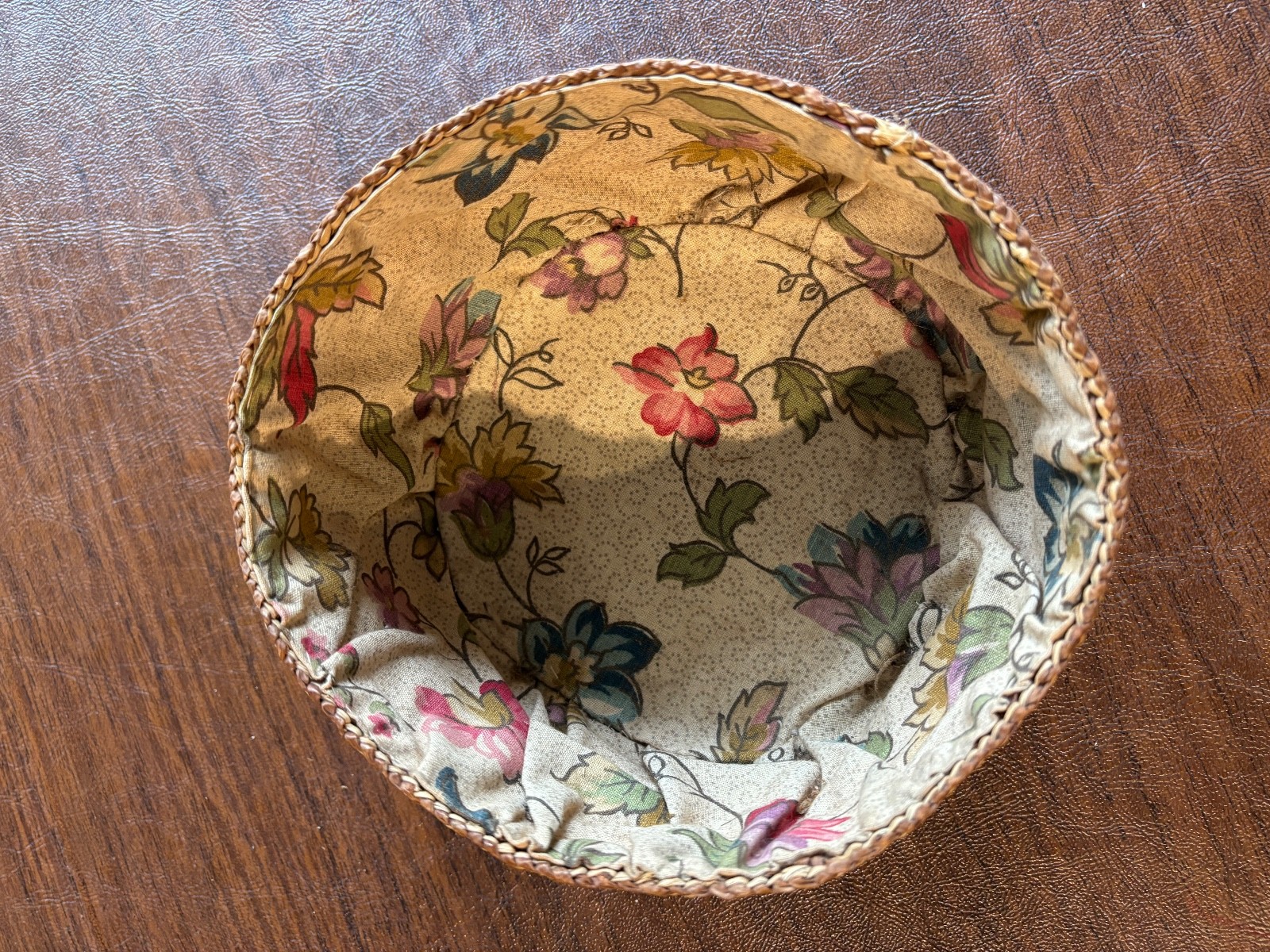 Native American Indian Makah Cedar Bark & Bear Grass Basket c. 1904 no lid 6"