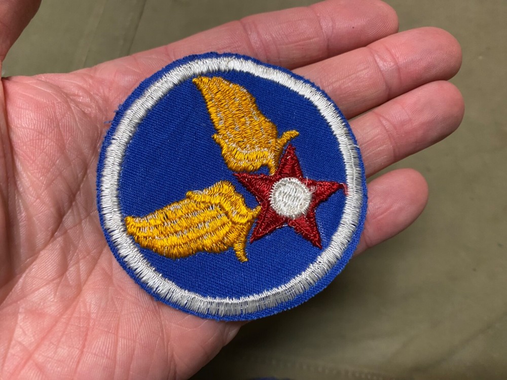ORIGINAL WWII US AIR FORCE AAF GENERIC HQ HEADQUARTERS SLEEVE INSIGNIA PATCH