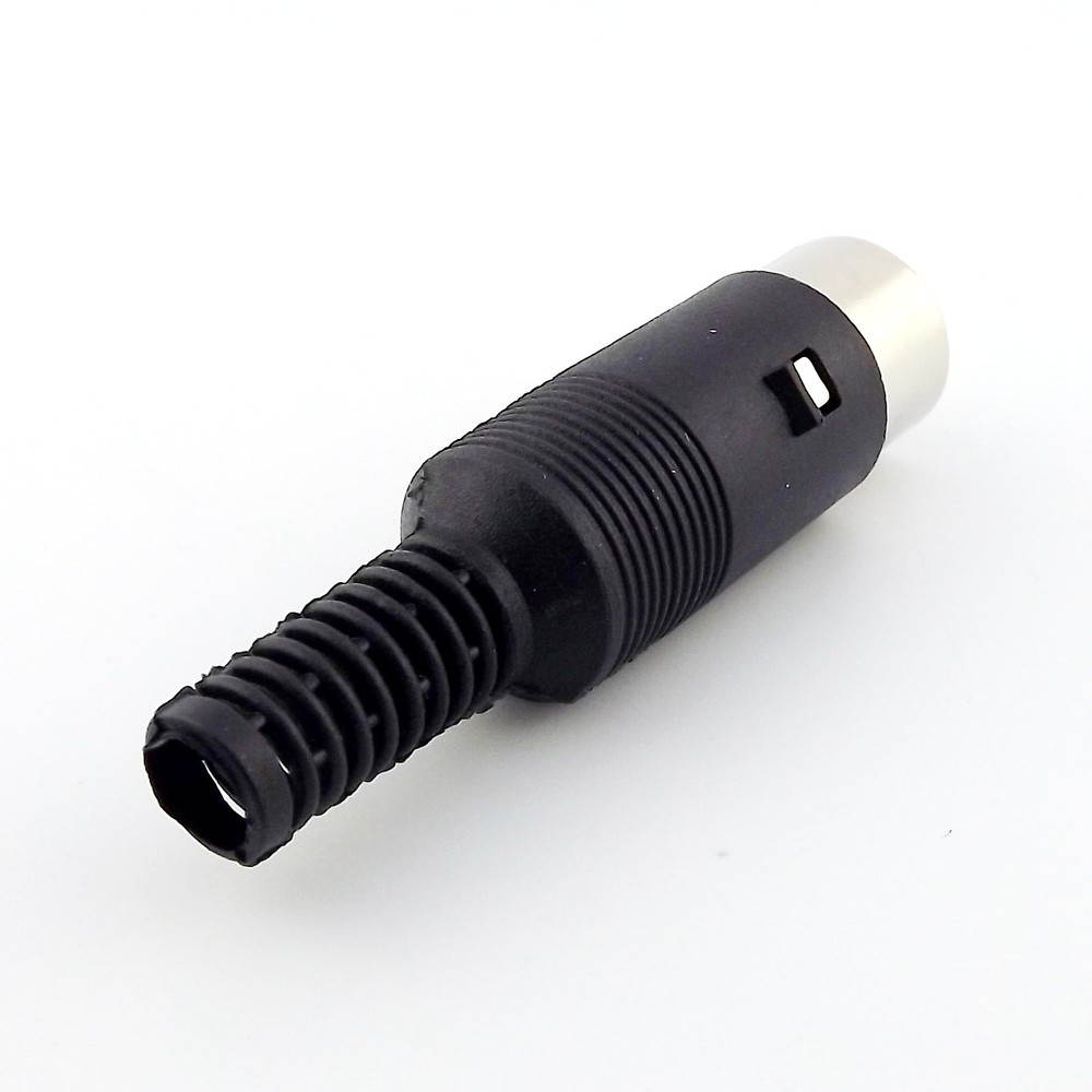 5pcs DIN Plug Male Plug Cable Connector 4 Pin With Plastic Handle