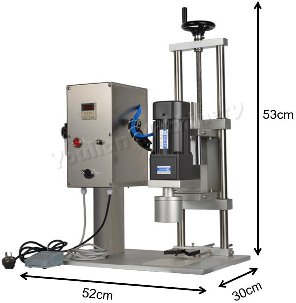 QDX-450 Semi-Auto Penumatic Desktop Round Plastic Screw Bottle Capping Machine