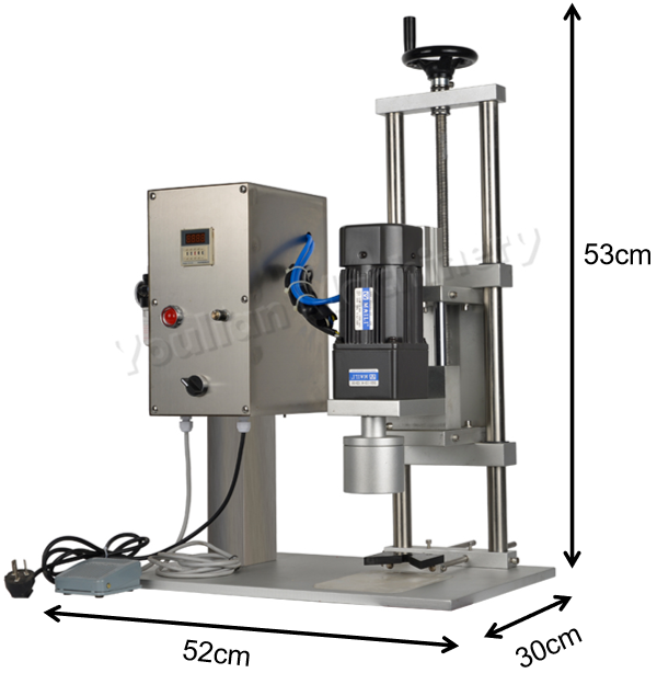QDX-450 Semi-Auto Penumatic Desktop Round Plastic Screw Bottle Capping Machine