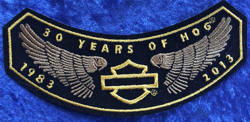 HOG HARLEY DAVIDSON OWNER'S GROUP PATCH 2013 30 YEARS WINGS