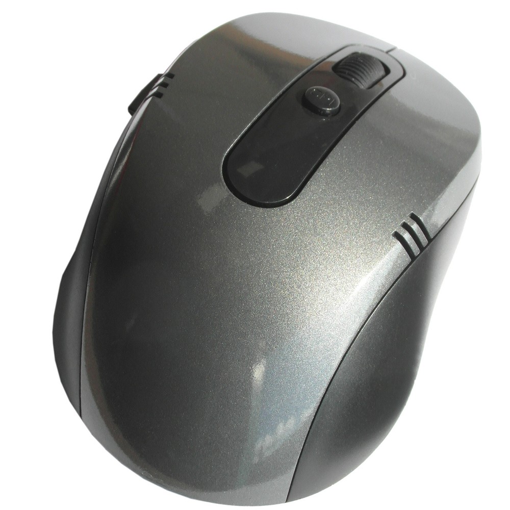 2.4G Wireless/Cordless Optical Mouse With USB Receiver. Silver