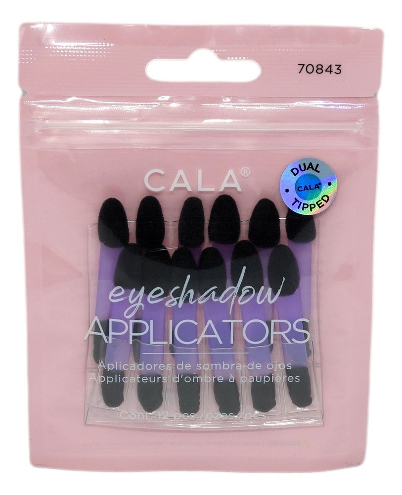 Cala Double tip eyeshadow applicators 12 count 12 Count Cala Creme Makeup