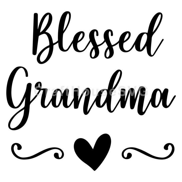 Blessed Grandma Typography Text Home Decor Reusable Stencil - StencilAir
