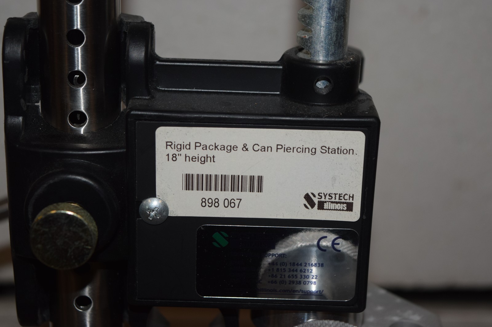 Systech Illinois 18" Rigid Package Can Piercing Station