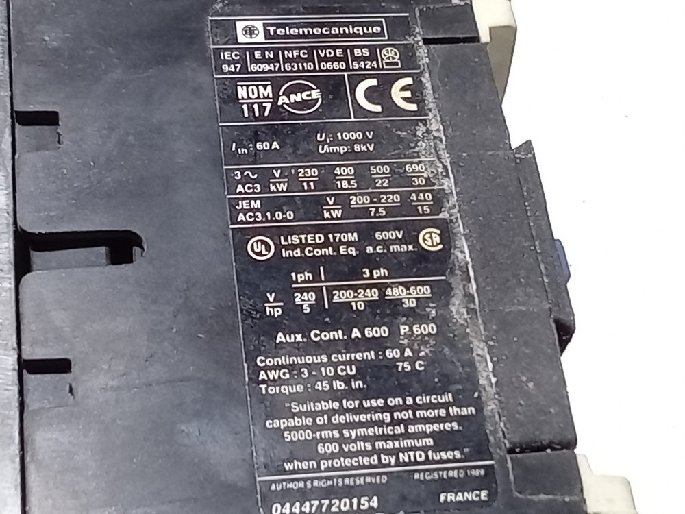 TELEMECANIQUE *UNKNOWN PART NUMBER* (N11E)