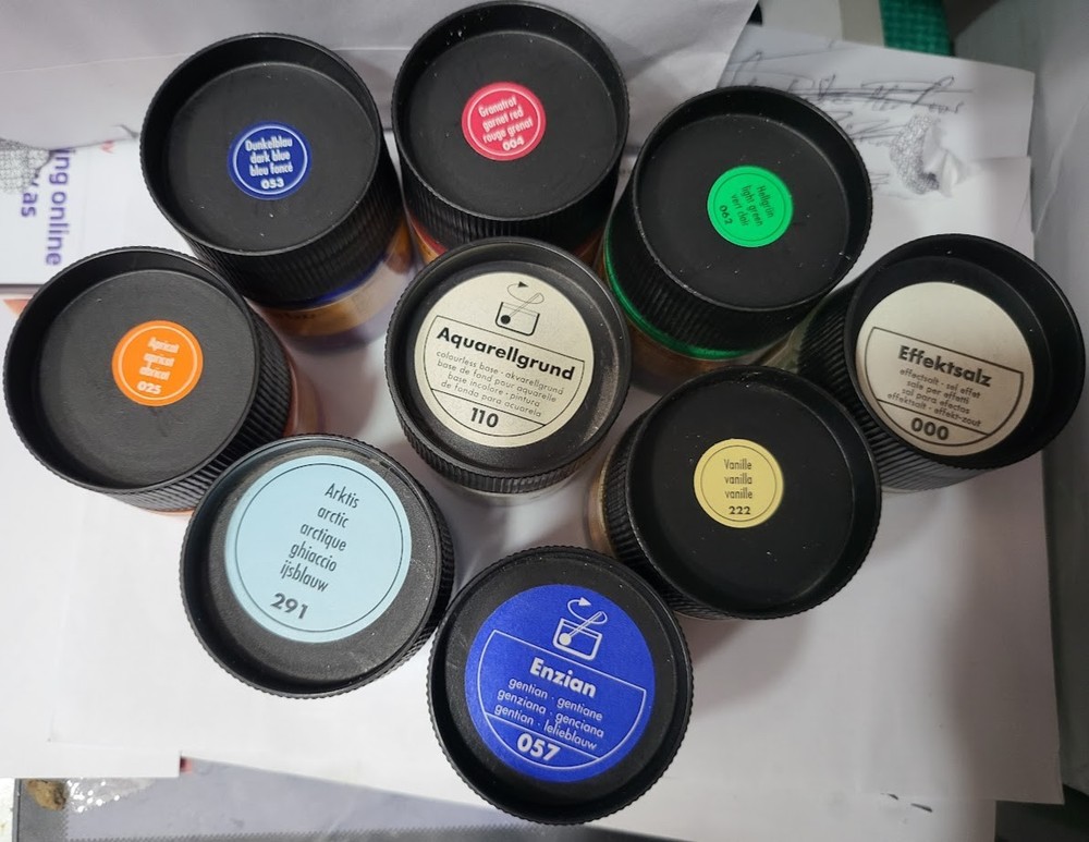 Marabu Silk Paint 9 x 50ml each (No2)