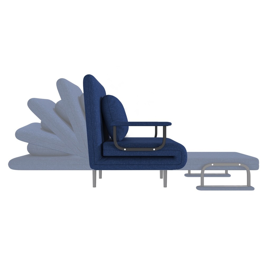 Convertible Sofa Bed Folding Sofa Chair with Adjustable Backrest for Small Space