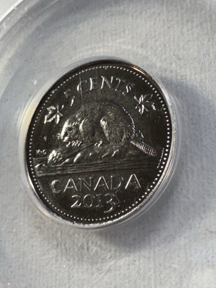 2013 Canada 5 Cents Graded MS 66 by ANACS