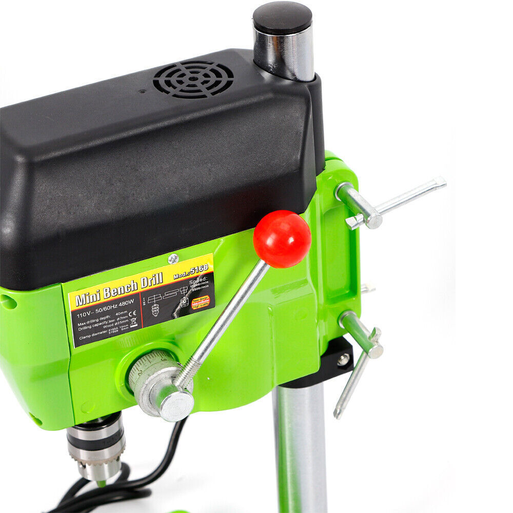 480W High Speed Portable Mini-Bench Drill Press Stand Precision Drilling Machine