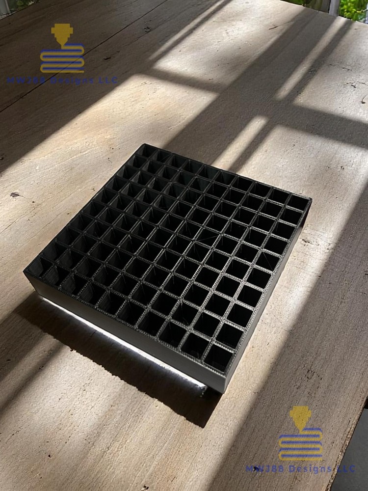 9mm Stackable Ammo Storage Box Tray - 100rd Round - Multiple Colors Available!