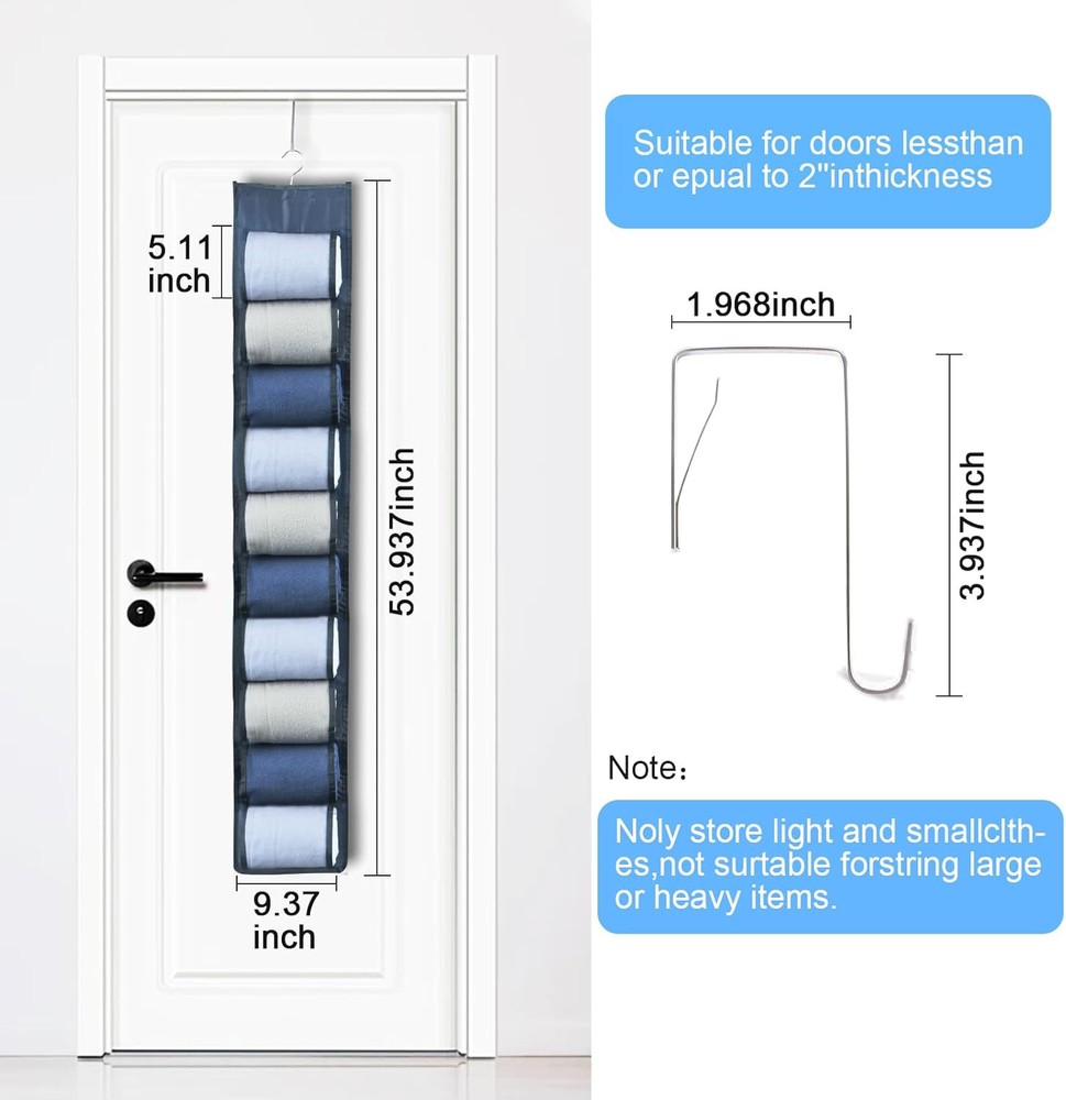 Hanging Legging Organizer, Storage 1pack-grey