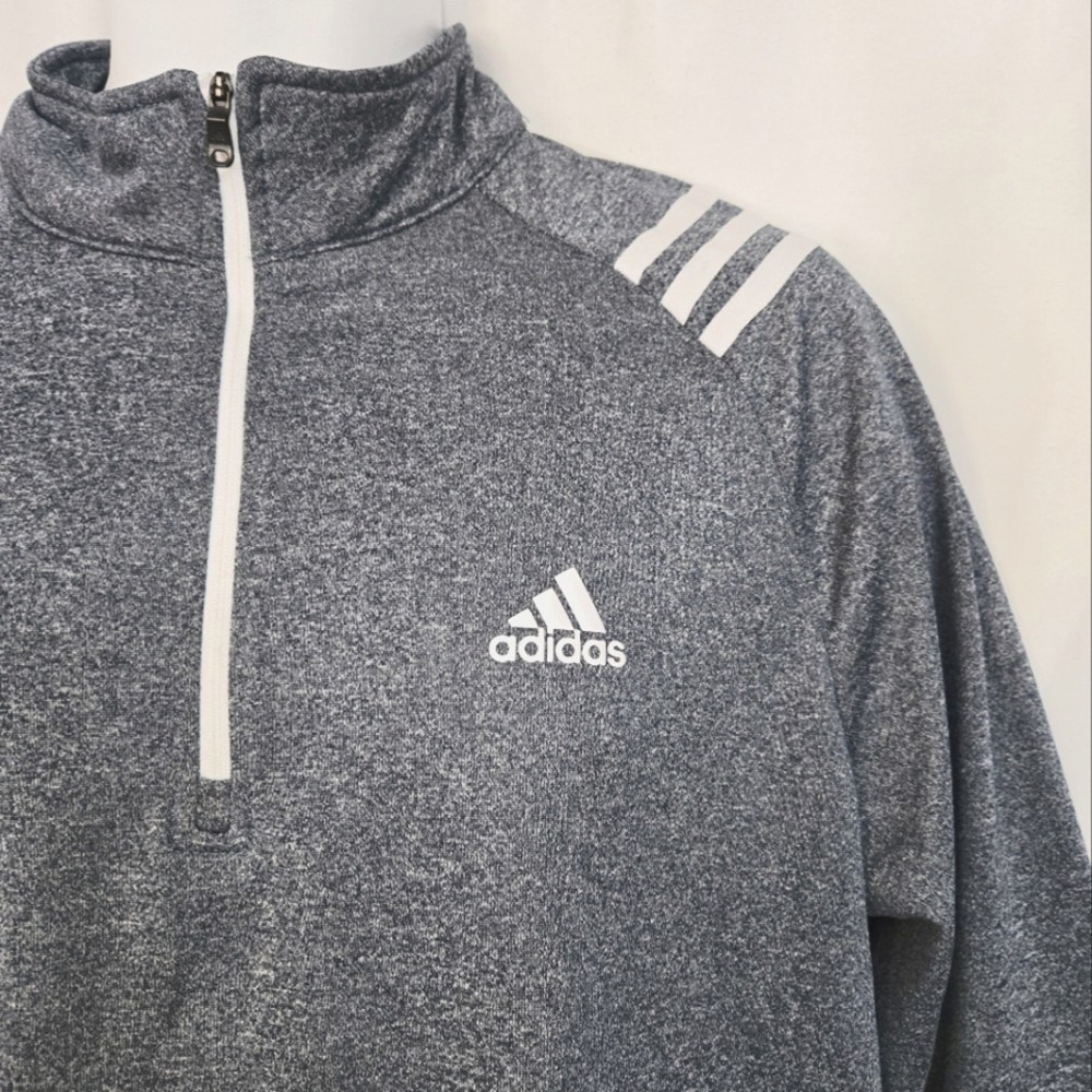 Adidas Golf Blue 1/4 Zip Performance Spring Trendy Jacket Size M