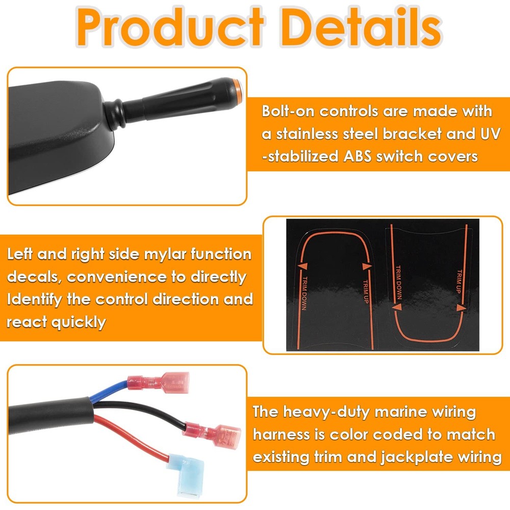 PT1000-1P Blinker Trim Control System Single Switch For Hydraulic Tilt Steering