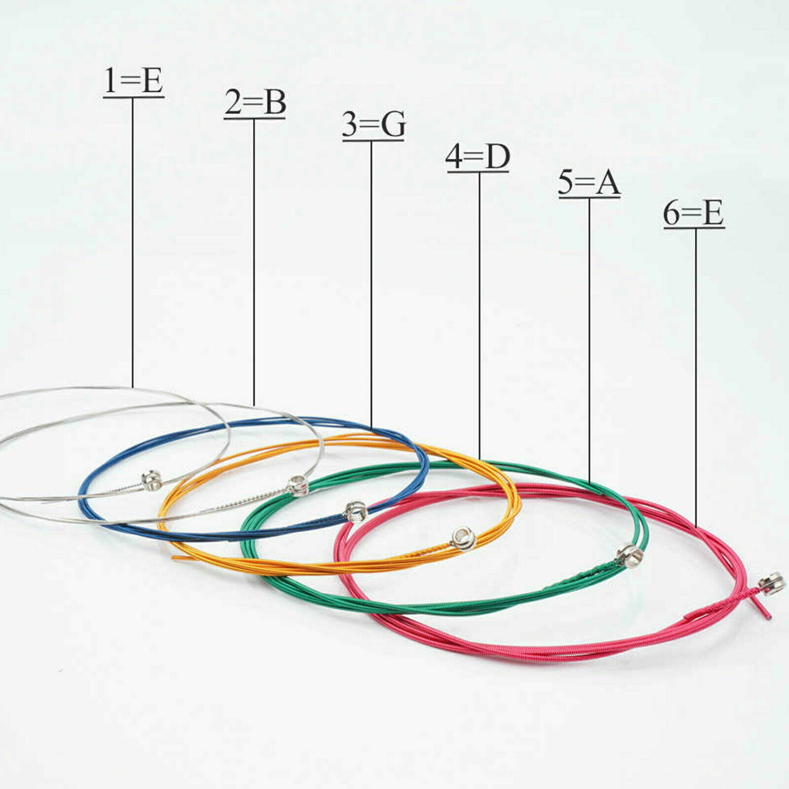 1-3 Sets of 6 Guitar Strings Replacement Steel Strings for Acoustic Guitar US