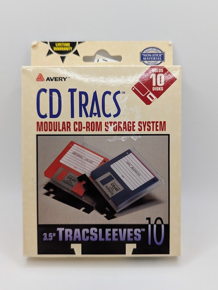 Avery CD Tracs - Modular CD-ROM Storage System - 10 Sleeves