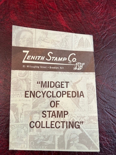 MIDGET ENCYCLOPEDIA OF STAMP COLLECTING ZENITH STAMP CO.-FREE SHIPPING