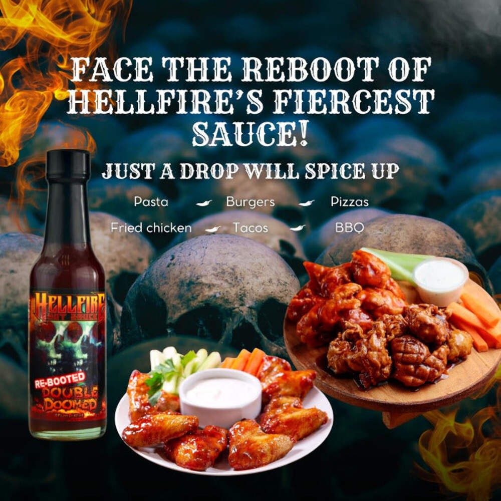 Hellfire Re-Booted Double Doomed Hot Sauce