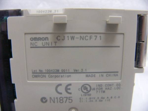 OMRON CJ1W-NCF71 PLC Position Control Unit Module Guaranteed USED