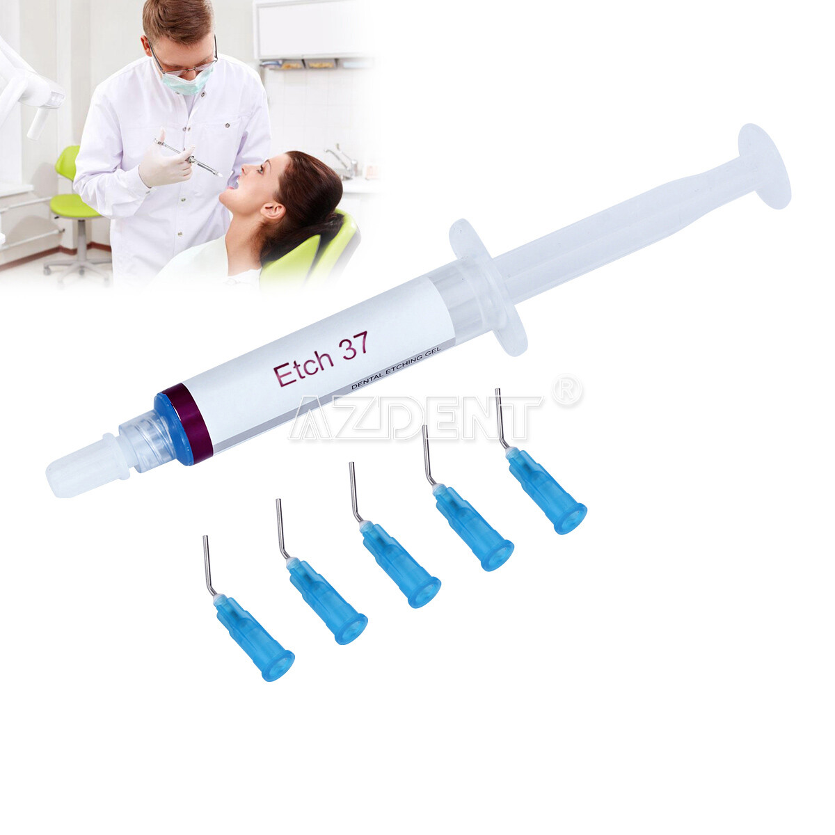 Dental Porcelain Etch Gel 9.5% Hydrofluoric Acid Etchant /37% Acid Etching Gel
