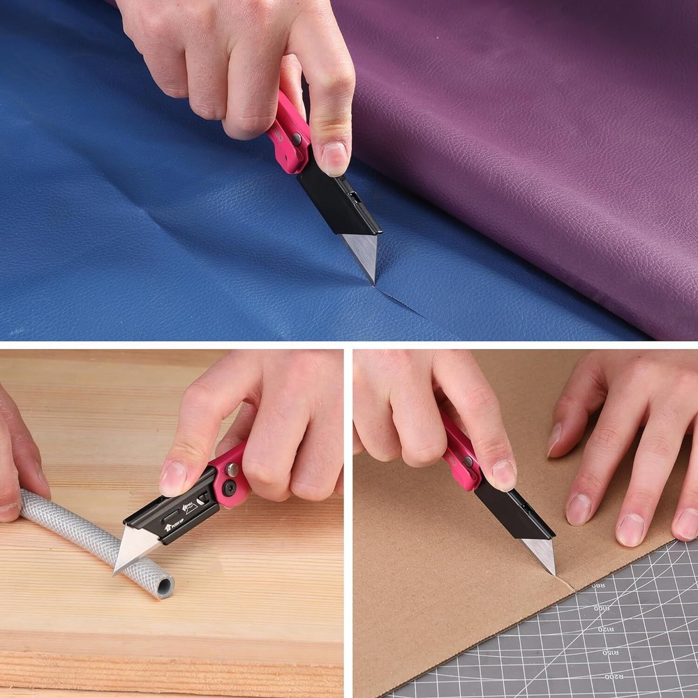 WORKPRO EDC Folding Utility Knife, Mini Box Cutter with Quick Open Axis Lock