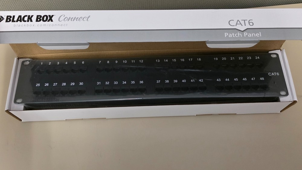 New-Black Box Connect-JPM648A CAT6 Patch Panel 48 Port