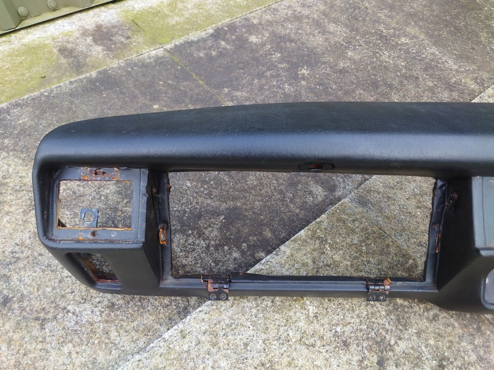 Jaguar XJS Dashboard LONG Centre Console Top Front Frame Assembly Black RHD