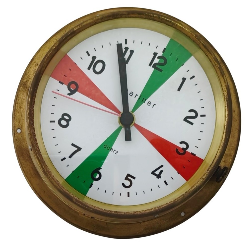 Mariner Royal Maritime Wall Clock Solid Brass Nautical Ship's Captain Quartz