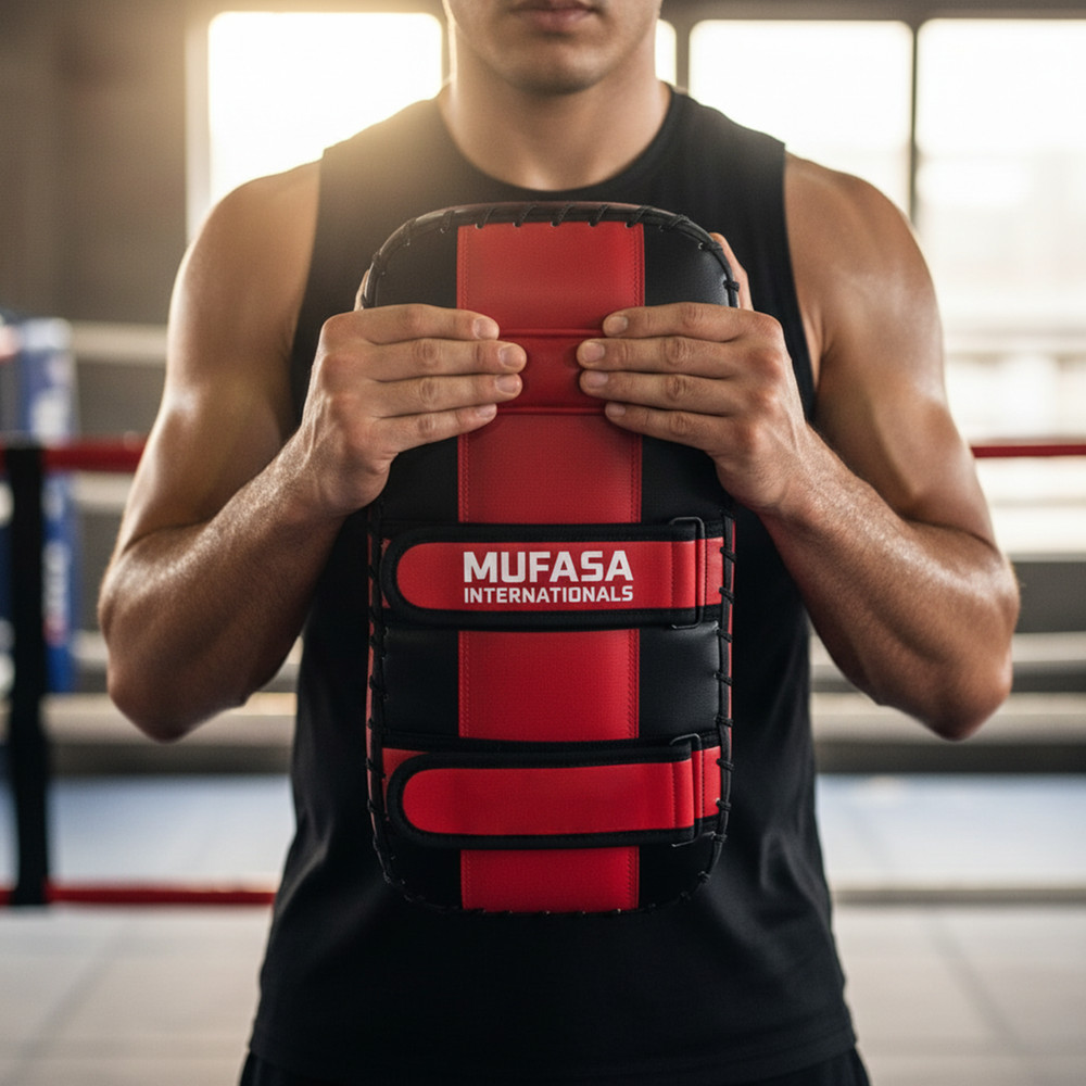 Thai Pad Durable Artificial Leather Kickboxing & MMA Training - Customizable