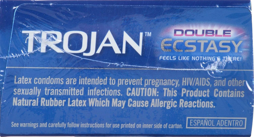 Double Ecstasy Lubricated Condoms - 10 Count