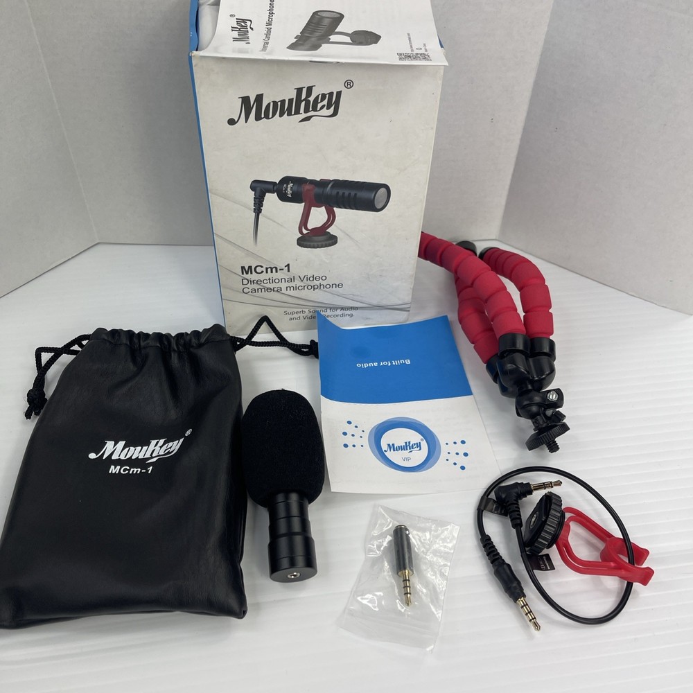 Moukey MCm-1 Directional Video And Audio Camera Microphone Untested