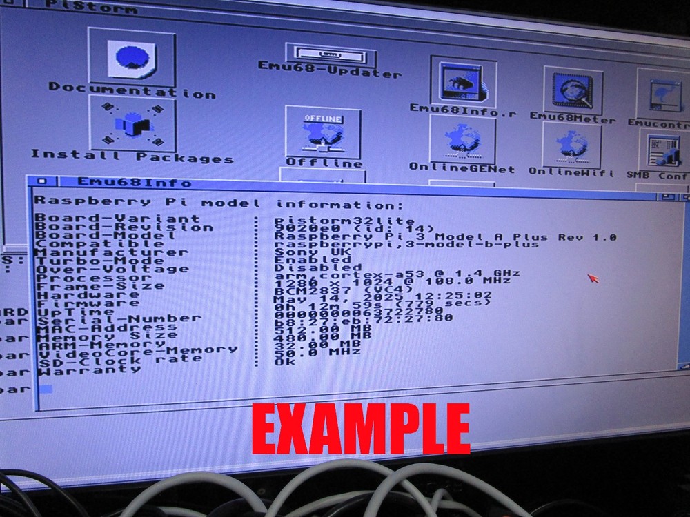 PISTORM 32 LITE + CABLE EXT KIT FOR COMMODORE AMIGA 1200 TESTED/WORKING 🎟💻🕹️