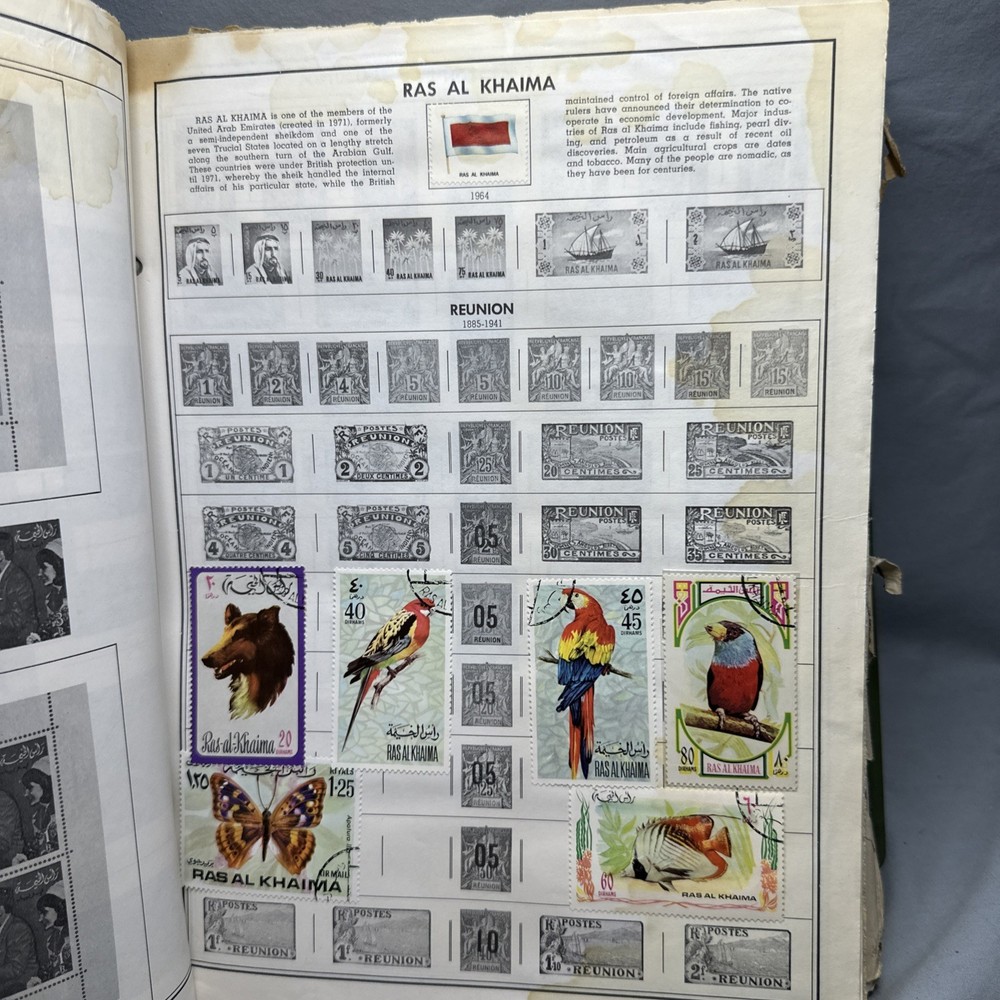 Whitman stamp album 1966 World A Bunch Of Stamps From Around The World!