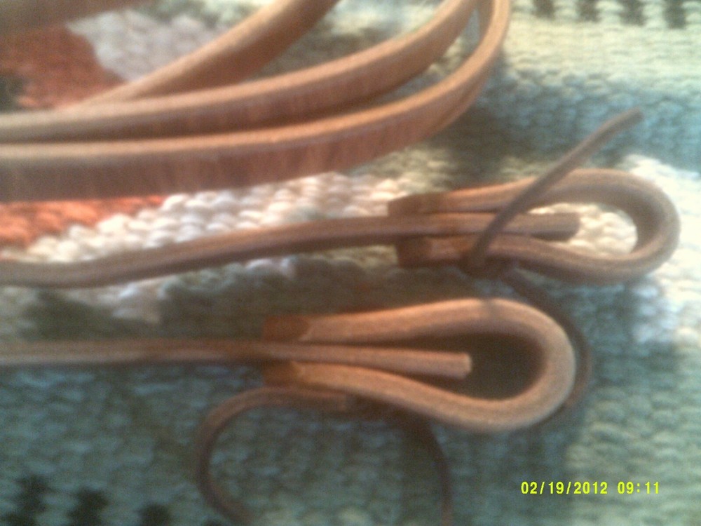 Reins Made in USA Harness Leather 5/8" Split