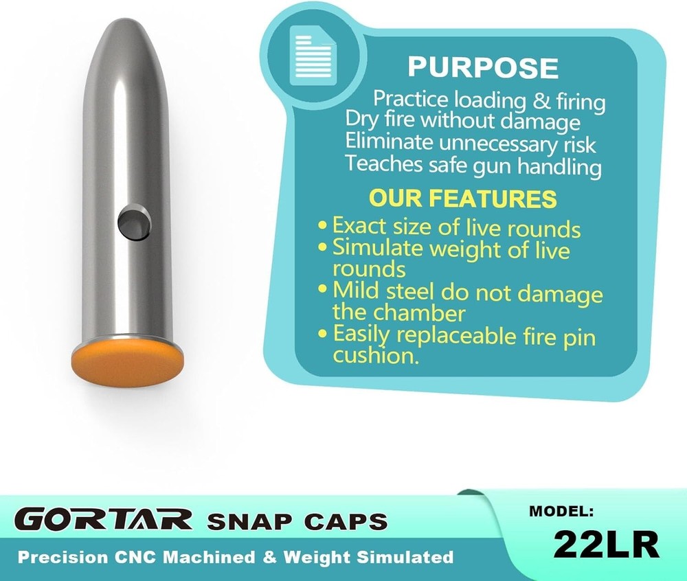 High-Visibility Snap Caps Training Dummy Rounds for Invaluable Skill Development