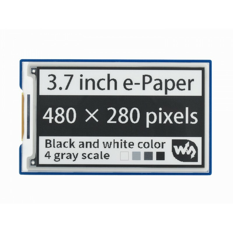 Waveshare 3.7inch E-Paper E-Ink Display HAT SPI For Raspberry Pi 480×280 4 Grey