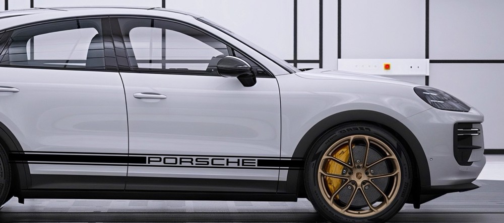 Custom Three Stripe Side  Decals Graphic Set For Cayenne 2012-2025