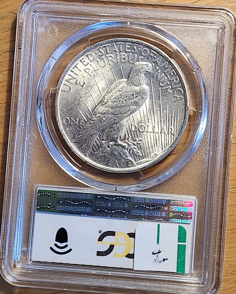 1922 P PCGS MS62 PEACE 90% SILVE#2